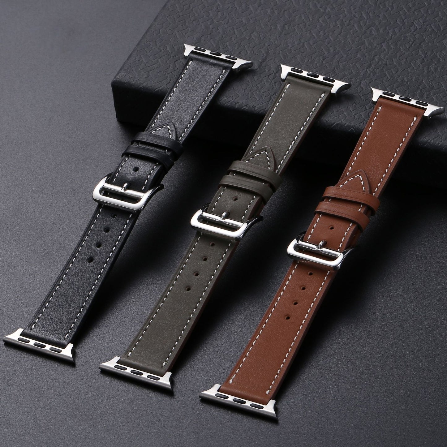 Casual Style With Cow Leather Needle Pattern For Watches