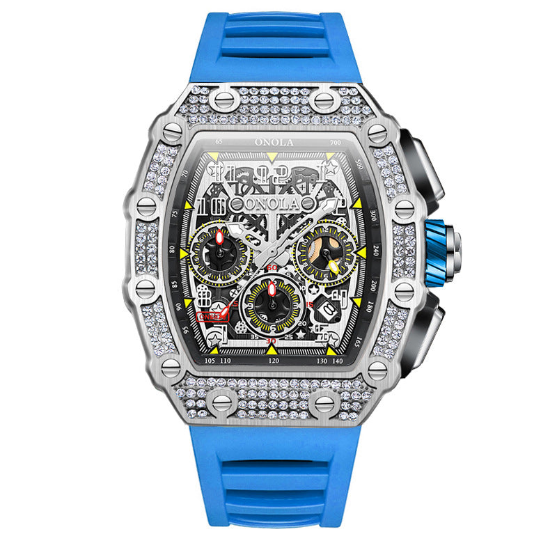 Full Diamond Fashion Hot Multi-Functional Mechanical Watch