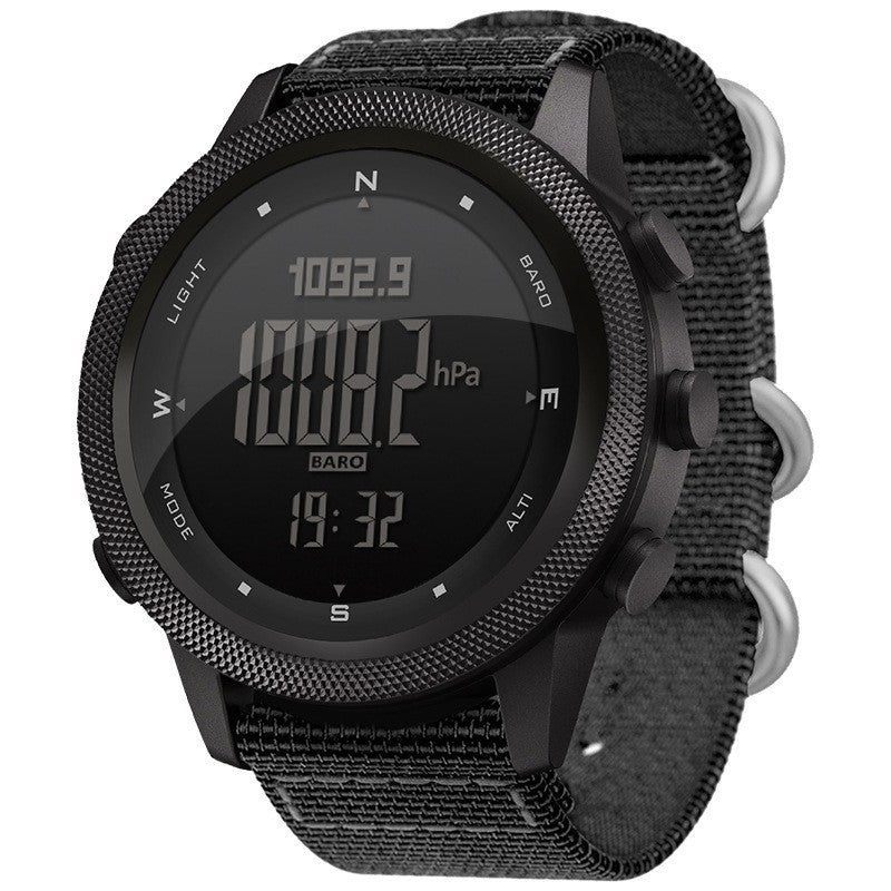 Men's Outdoor Height Stopwatch Metronome Air Pressure Temperature Compass Multifunctional Waterproof Sports Watch