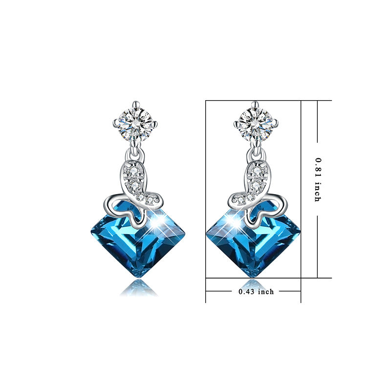 European And American Fashion Temperament 925 Silver Earrings