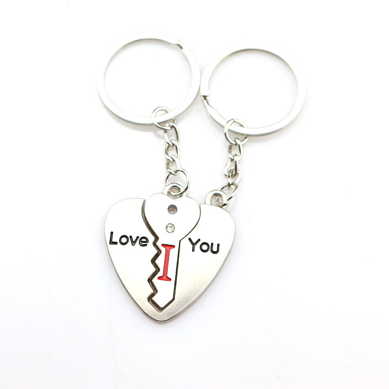 Metal Keychain Valentine'S Day Gift Small Gift Creative Love Letter Couple Keychain