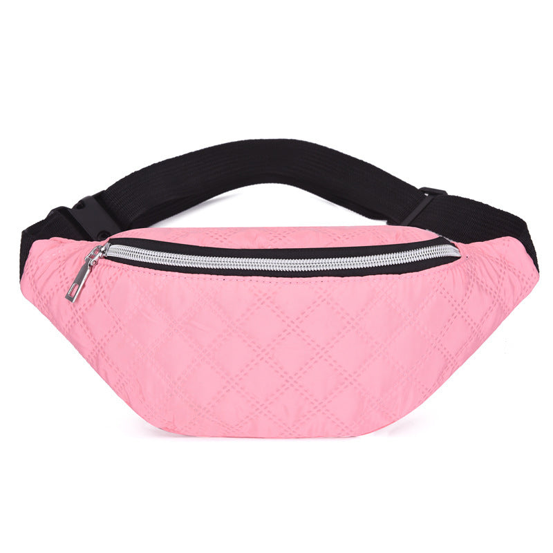 Large-Capacity Mobile Phone Belt Bag Nylon Diagonal Men and Women