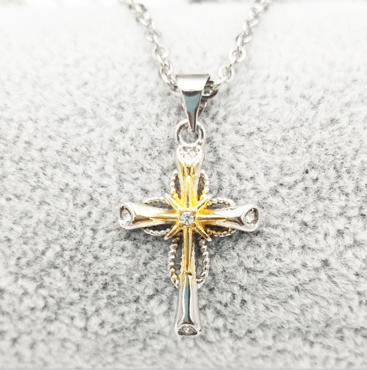 Octagonal Star Cross Alloy Pendant