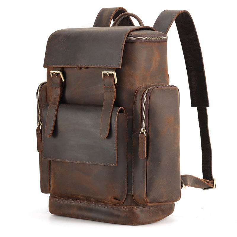 Retro Men's Backpacks For Large-Capacity Travel