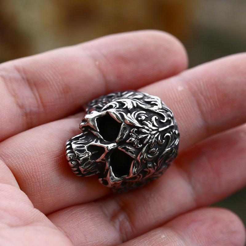 Punk Style Hip-Hop Skull Titanium Steel Ring