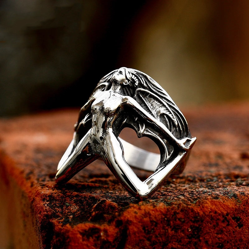 Gothic Style Stainless Steel Devil Ring