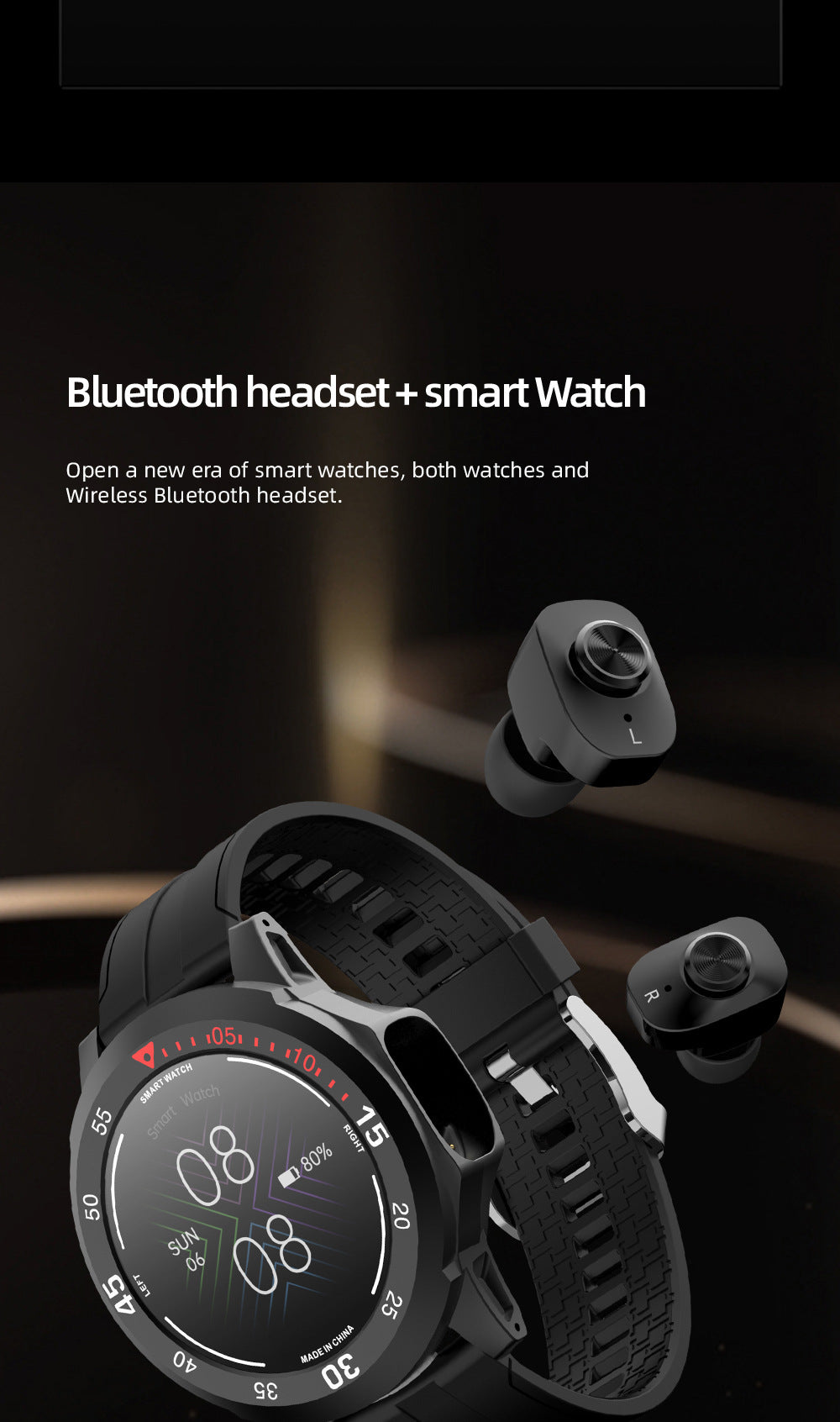 Smart Watch With Bluetooth Calling And Headphones