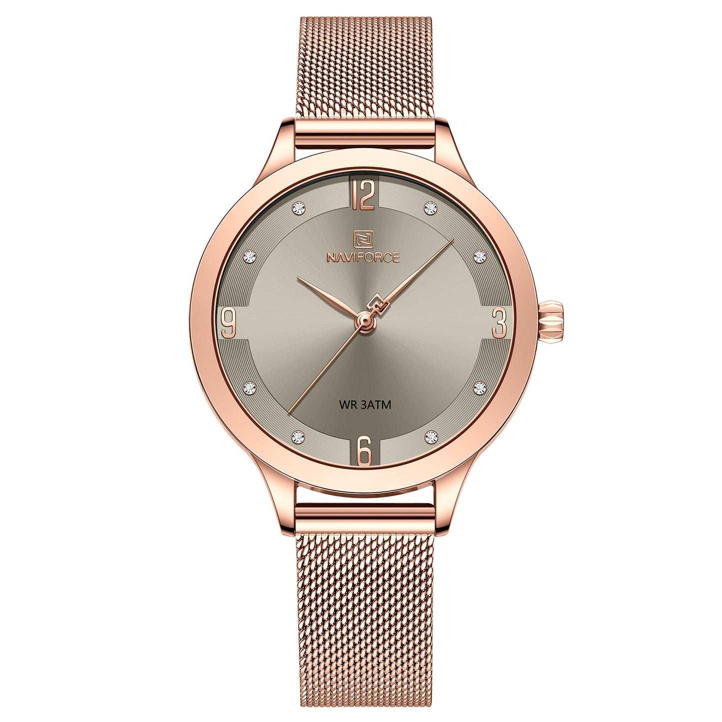 Fashion Quartz Watch with Mesh Band