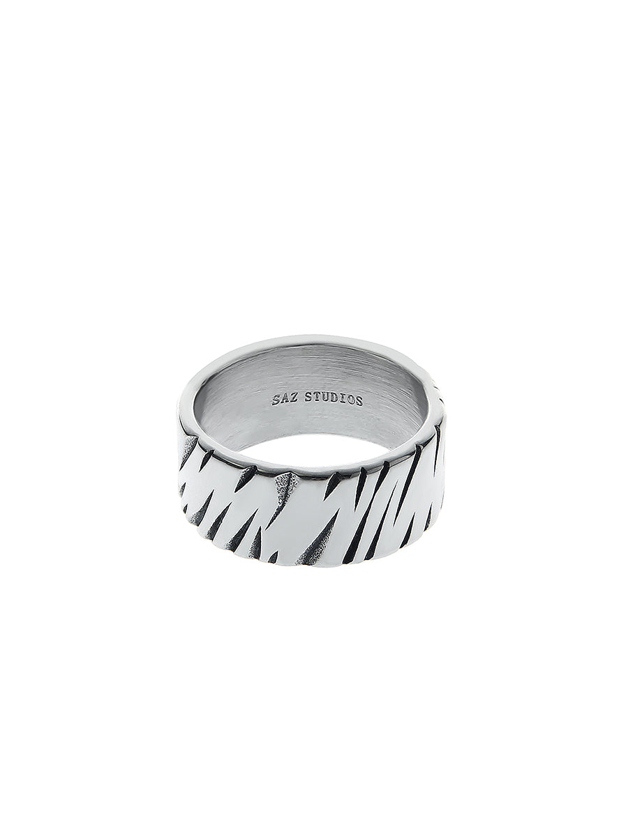 Hip Hop Minimalist Texture Ring