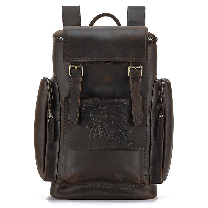 Retro Men's Backpacks For Large-Capacity Travel