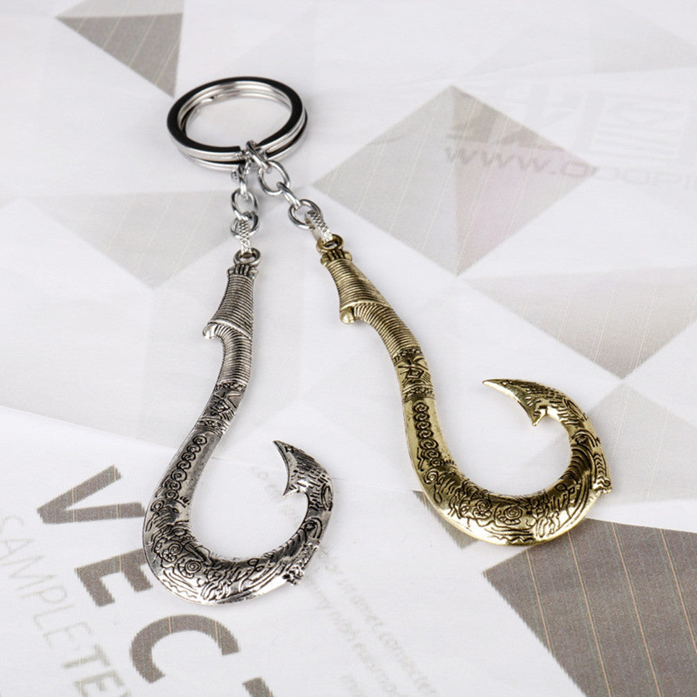 Fish Hook Solid Color Keychain Pendant Accessories