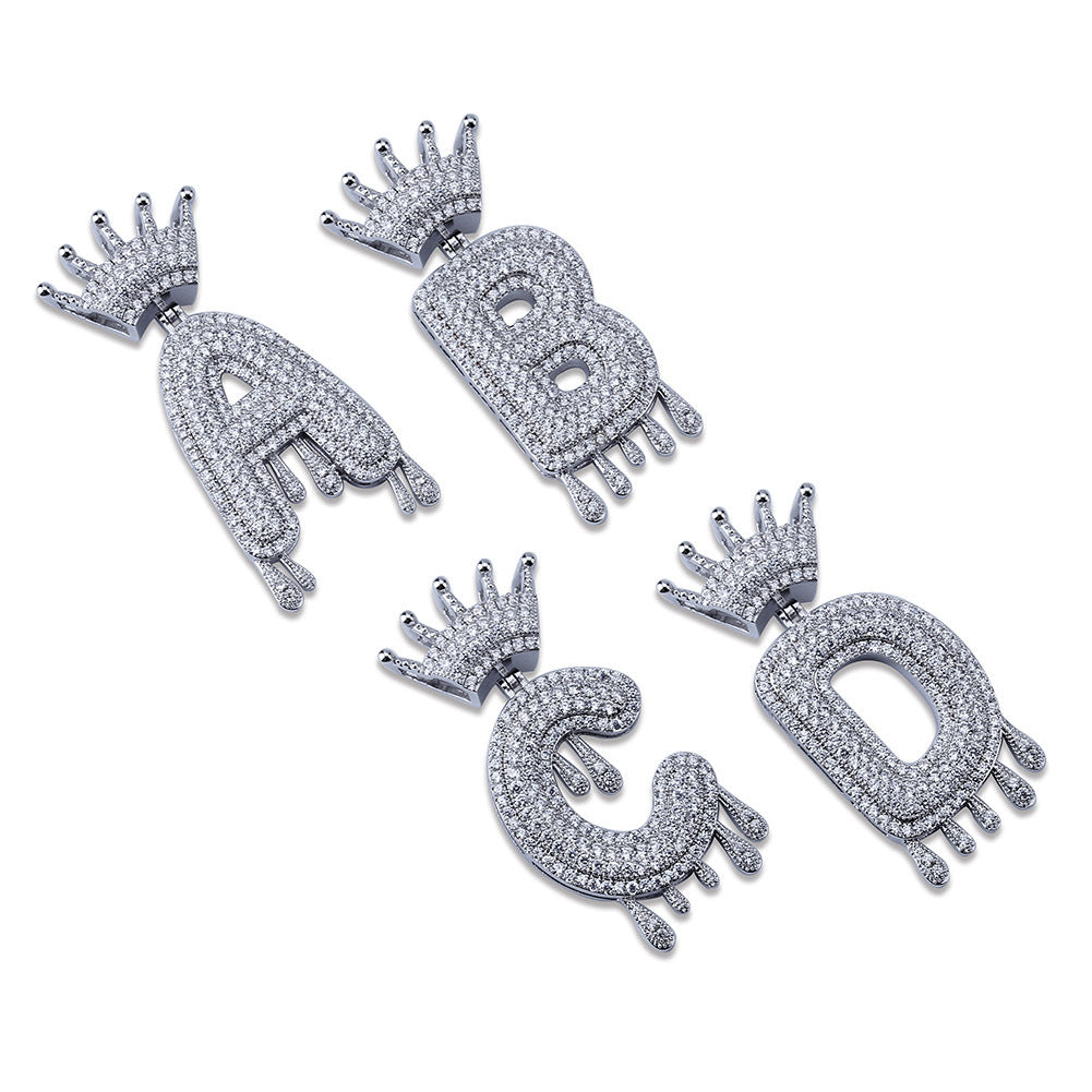 English Letter Hip Hop Pendant