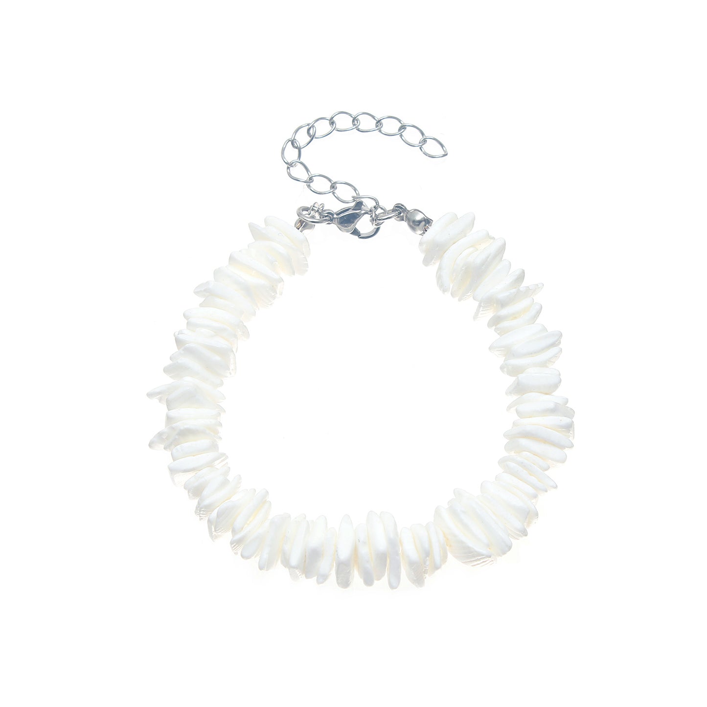 Leisure Summer Beach Natural Shell Bracelet Irregular Necklace For Women Ornament