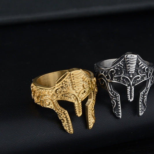 Hot Personality Warrior Mask Ring Fashion