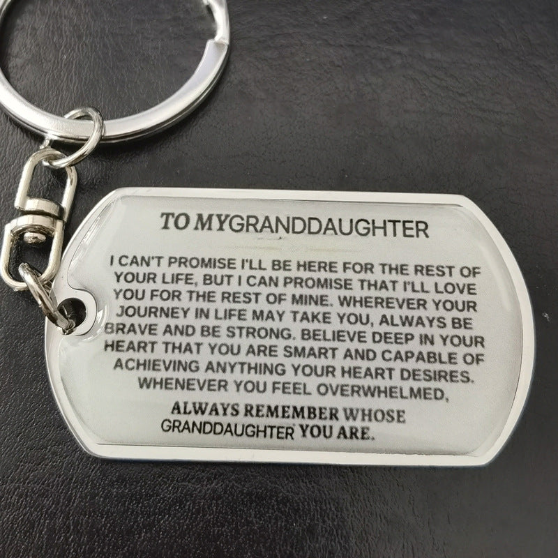 To My Badass Metal Keychains