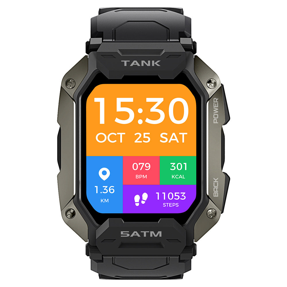 Outdoor Smart Watch 5Atm Ip69K Waterproof Bluetooth Smart Watch