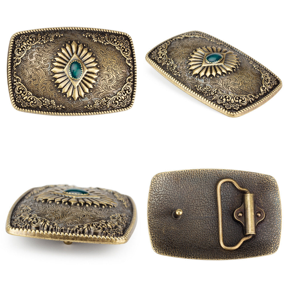 Pattern Alloy Belt Buckle Casual Belt Buckle