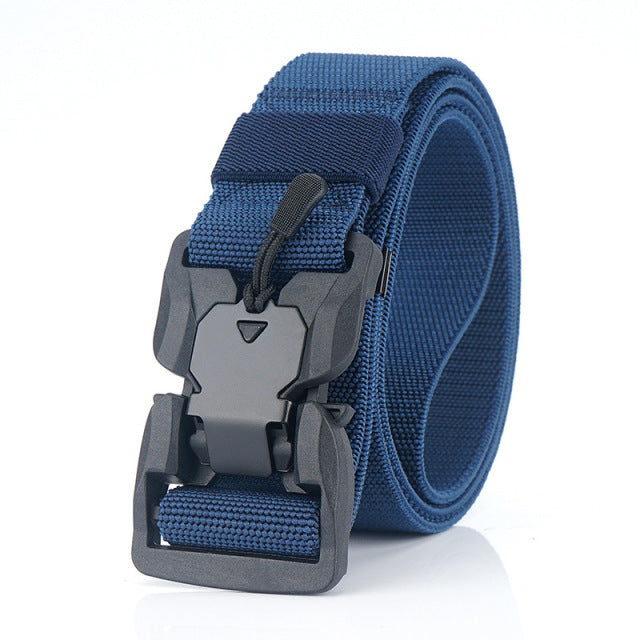 Outdoor Tactical Nylon Magnetic Buckle Elastic Belt Braided Belt Neutral Belt Safety Rope