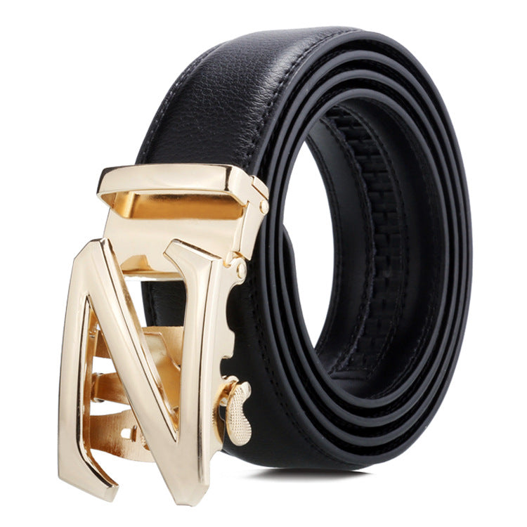 Men's Belt Automatic Buckle Business Trouser Belt