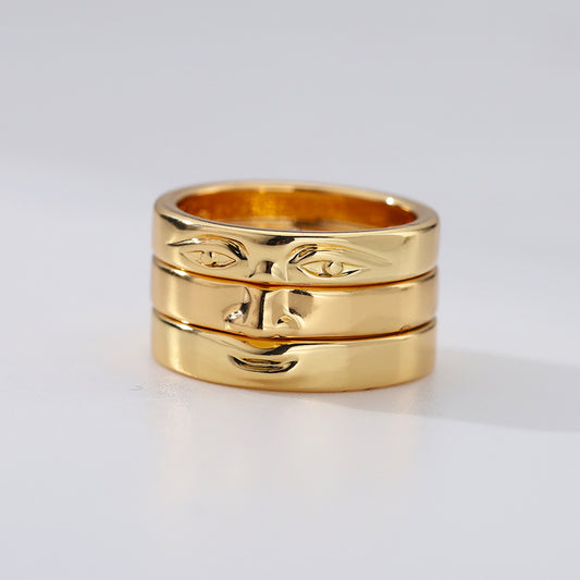 Hot Niche Design Touching Face Ring