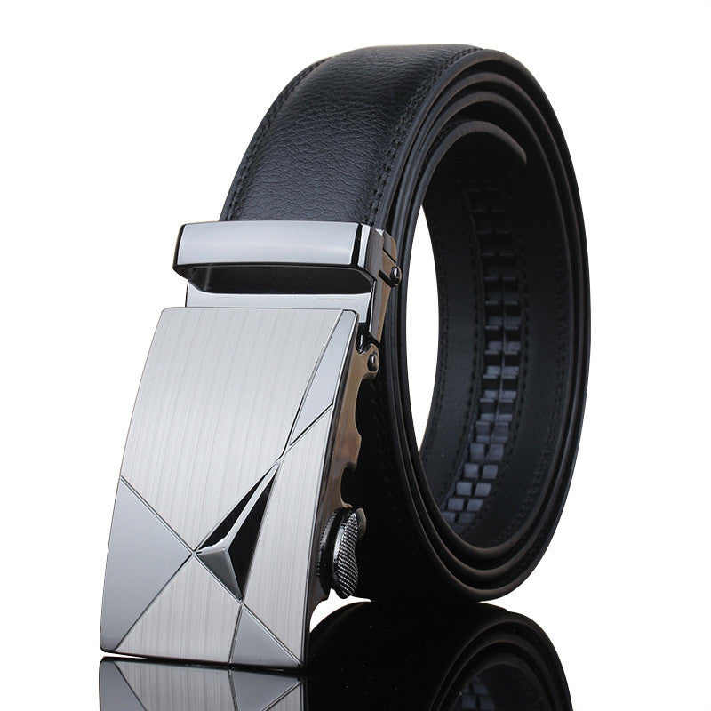 Men's Automatic Buckle Casual Leather Belt