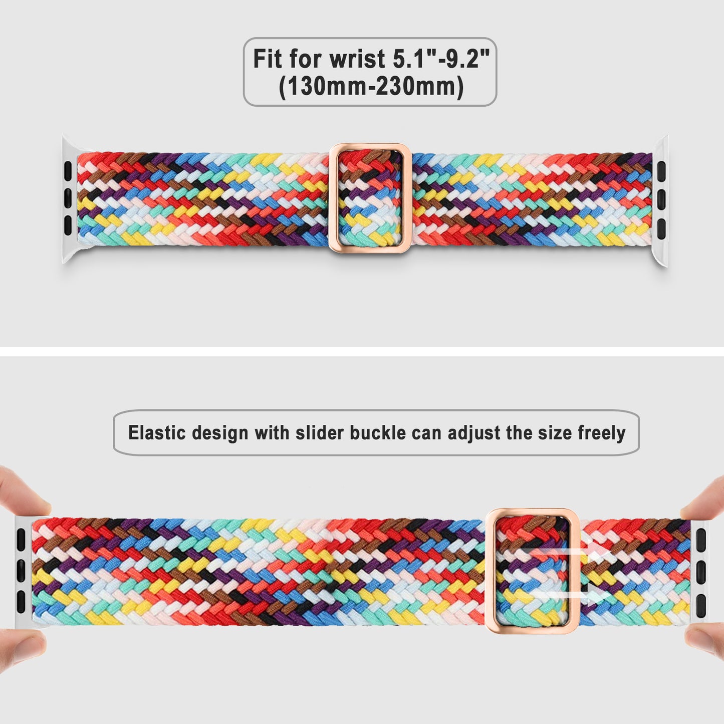 Adjustable Woven Nylon Watchband