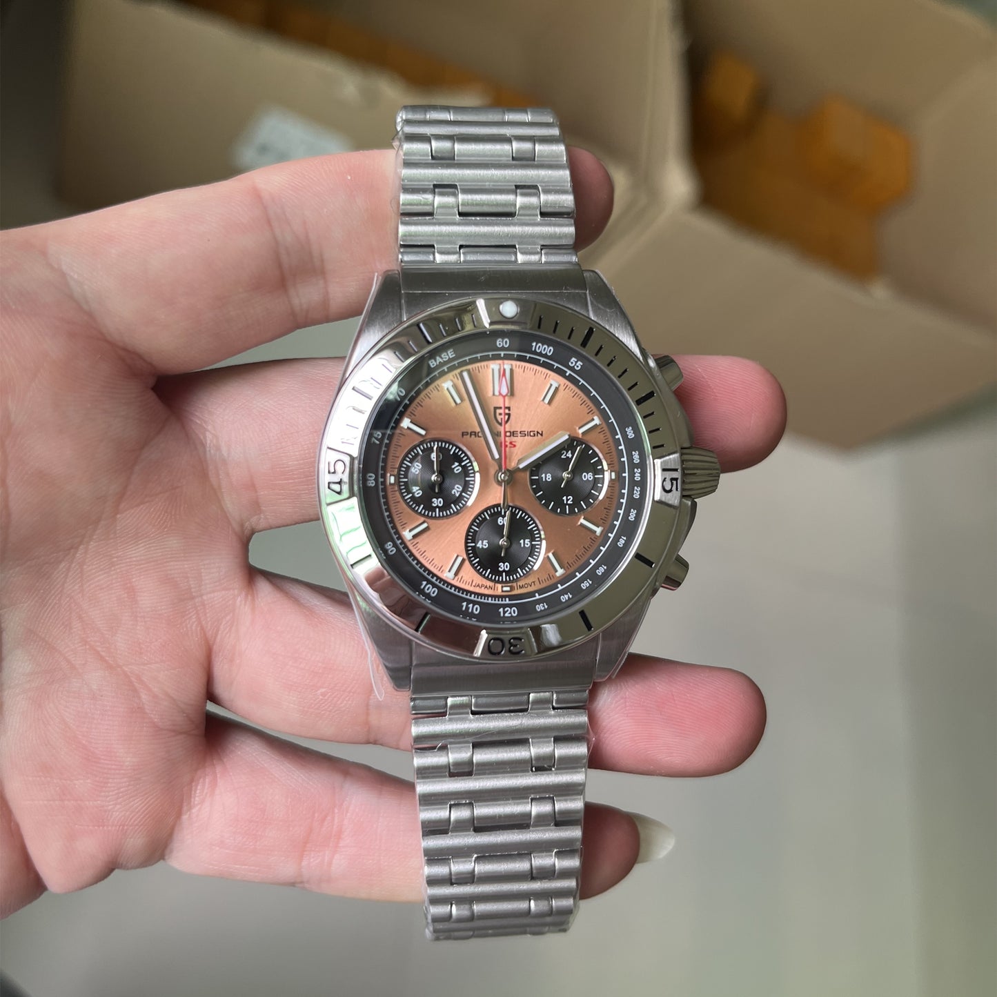 Men's Quartz Chronograph Watch Stainless Steel