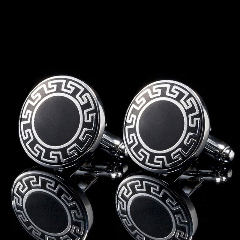 Square Men's Cufflinks Spot Simple French Cuff Buttons