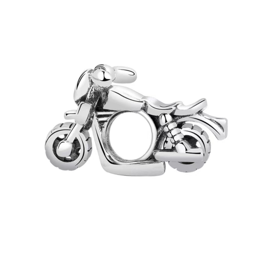 Simple Pure Silver Motorcycle Accessories