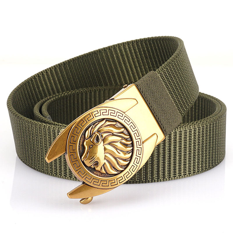 Automatic Buckle Outdoor Casual Breathable Belt