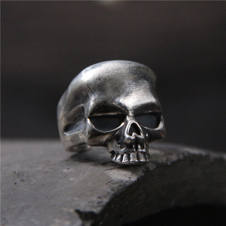 Silver S925 Sterling Silver Personalized Skull Ring