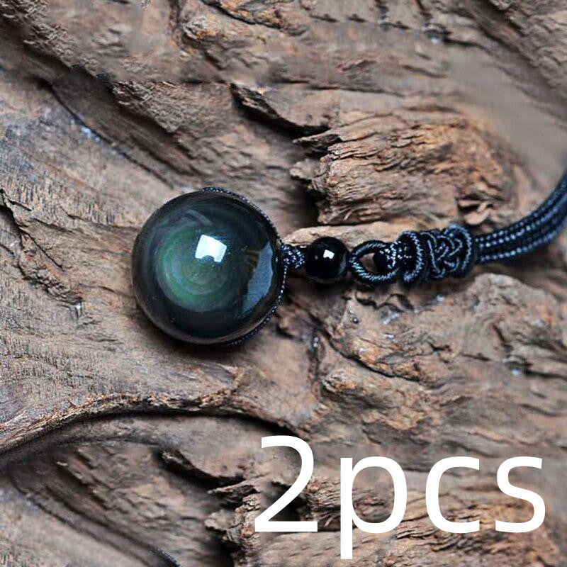 Obsidian Celestial Eye Necklace