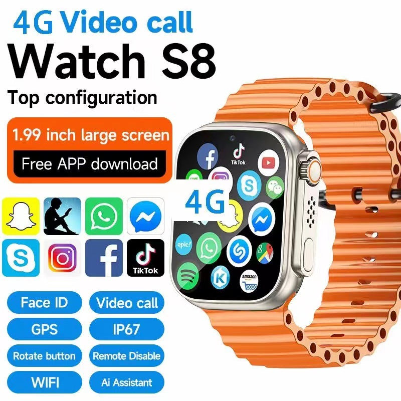 S8 Card Smart Watch 199-Inch Large Screen