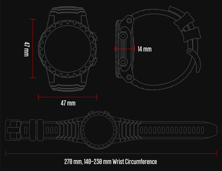 Sports Tracking Blood Oxygen Heart Rate Monitoring Touch Screen Smart Watch