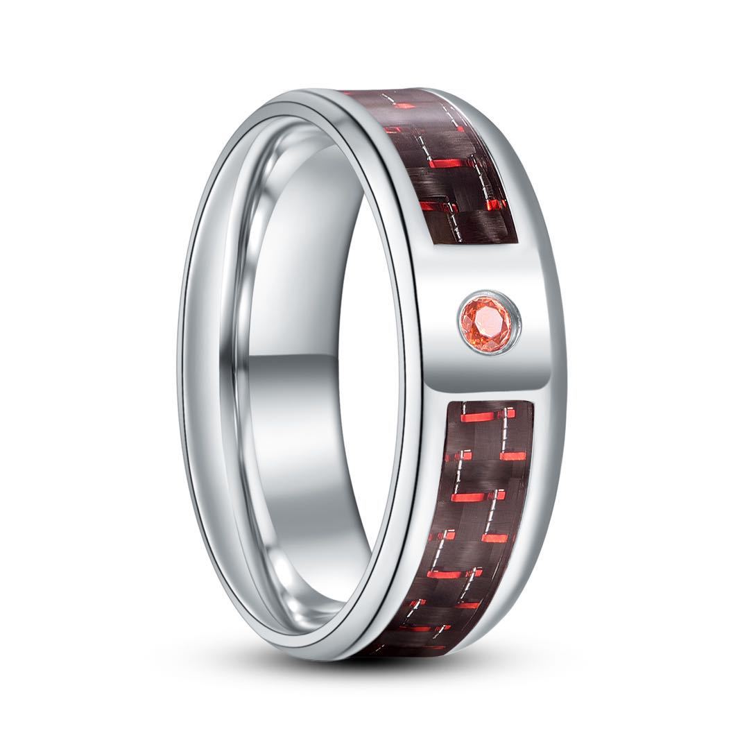 Titanium Steel Veneer Carbon Fiber Ring