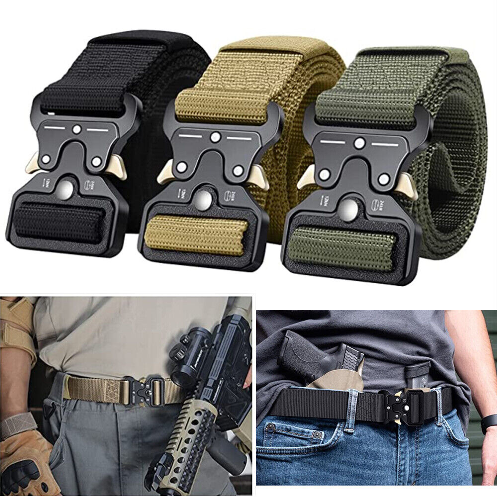 Premium Men Casual Military Belt Tactical Waistband Rescue Rigger Nylon Belt Usa