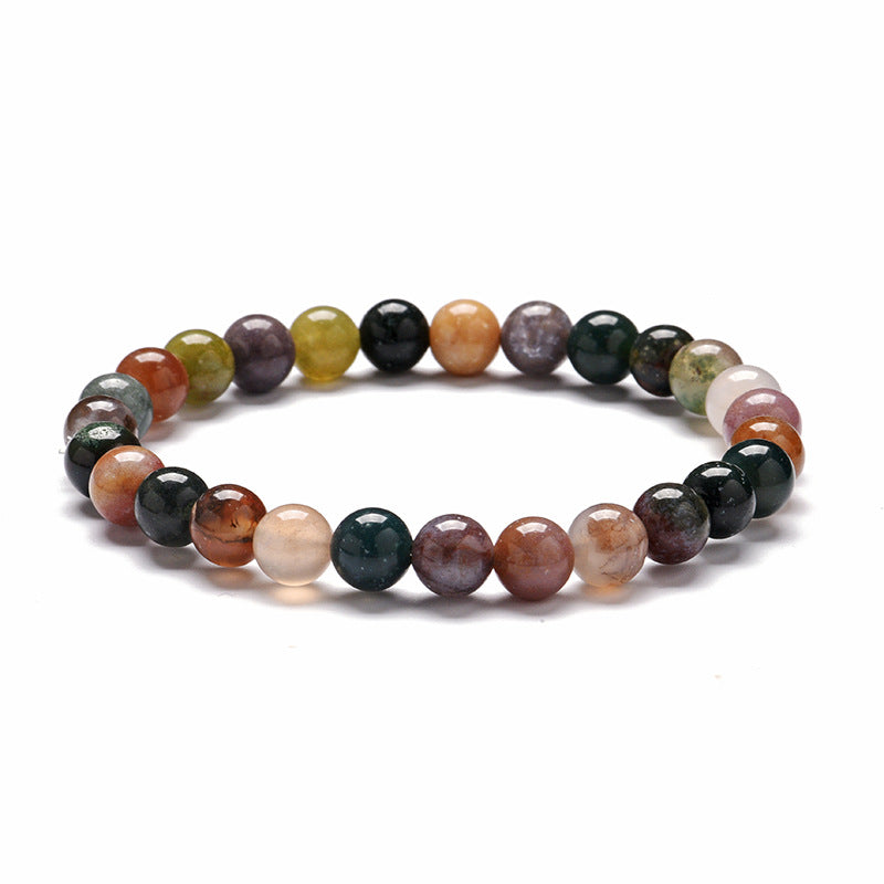 Seven-Color Gem Couple Bracelet Agate Bracelet