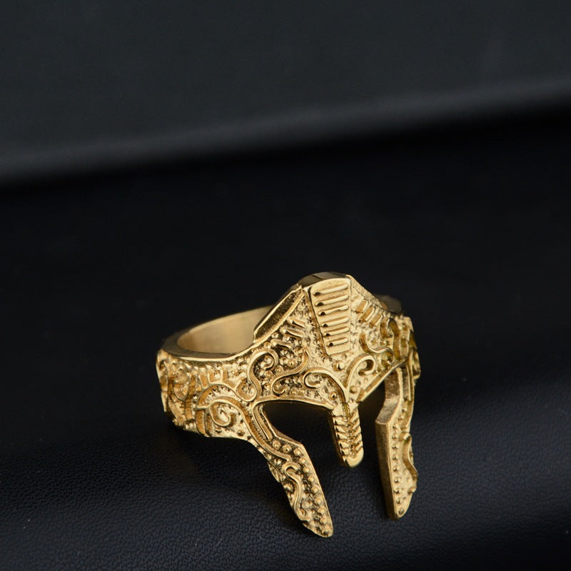 Hot Personality Warrior Mask Ring Fashion