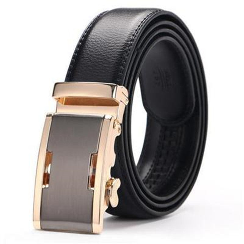 High-End Business Men's Belt Two-Layer Cowhide