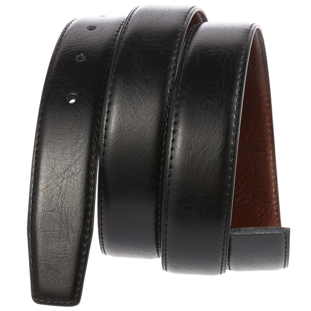 Belts Men's Belt Strips Two-Layer Cowhide