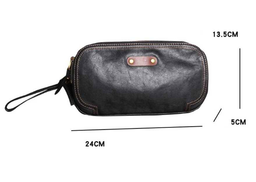 Men's Multi-Functional Small Bag Cowhide Fanny Pack One Shoulder Cross-Body