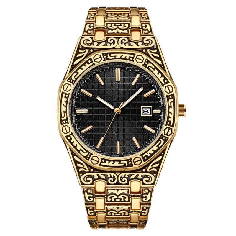 Hot Fashion Men's Classic Engraved Fashion Antique Watch