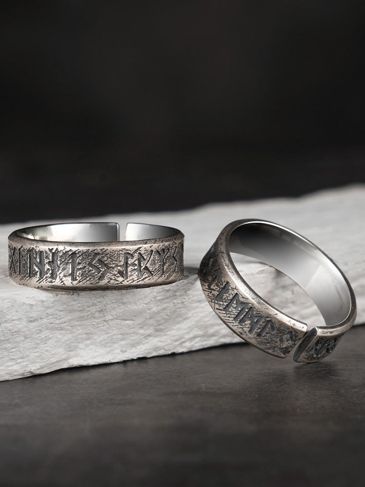 Nordic Viking Luen Letters Ring