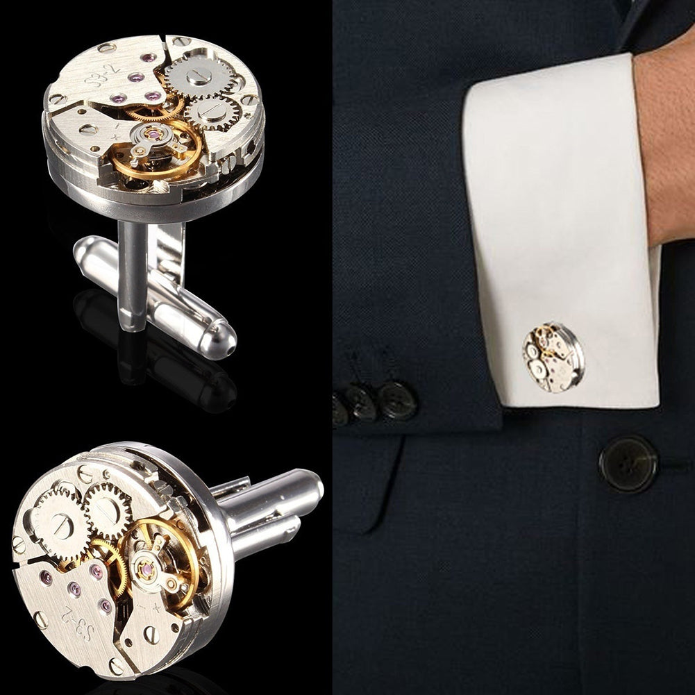 Mechanical Watch Brand Hot Movement Men's Cufflinks