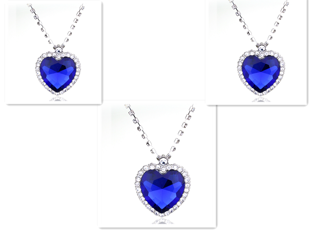 Heart Of The Sea Women's Jewelry Set - Necklace, Earrings, Bracelet