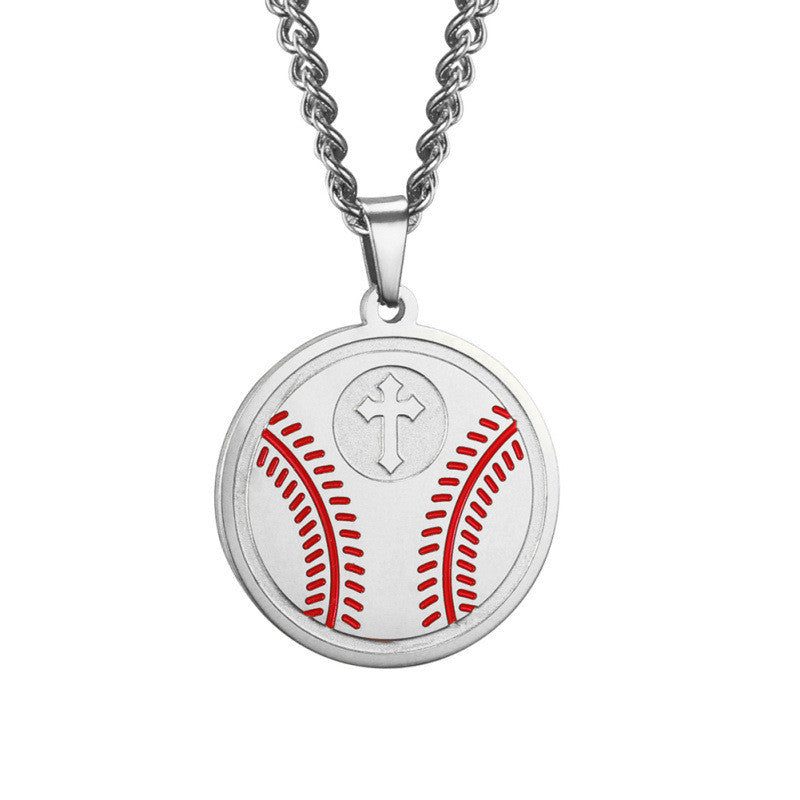 Cross Round Sign Pendant Necklace Jewelry