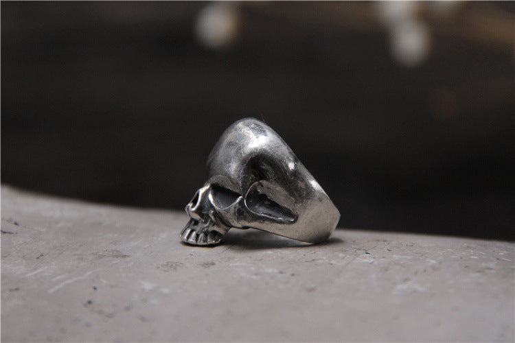 Silver S925 Sterling Silver Personalized Skull Ring