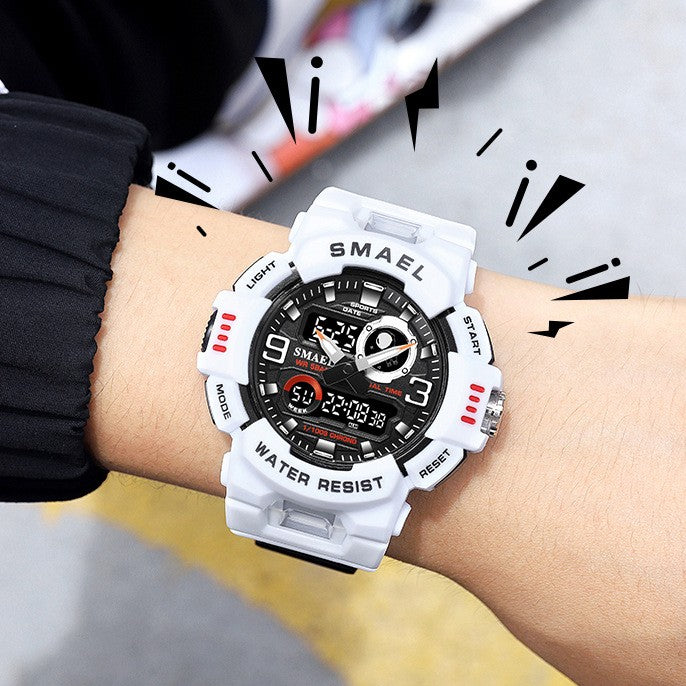 Multi-Functional Waterproof Watch For Male And Female Students