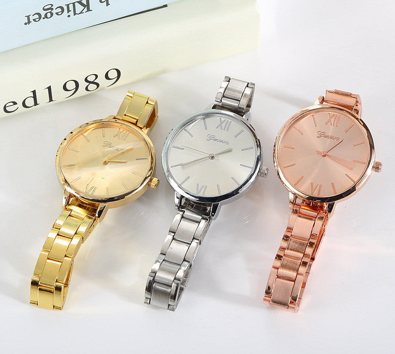 Round Dial Women's Quartz Watch