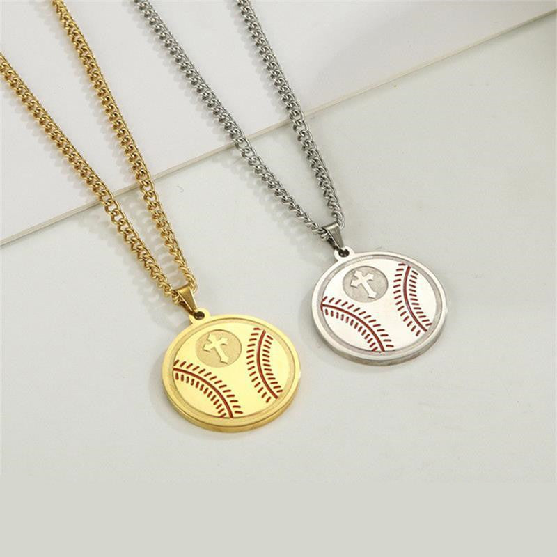 Cross Round Sign Pendant Necklace Jewelry